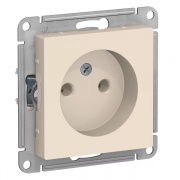 Розетка без заземления 16А SE AtlasDesign, бежевый