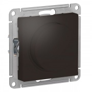 Светорегулятор (диммер) поворотно-нажимной, 315Вт SE AtlasDesign, мокко