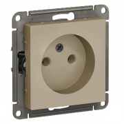 Розетка без заземления 16А  SE AtlasDesign, шампань