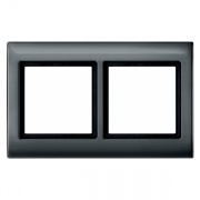 Рамка 2-ая IP44 Aquadesign Merten Антрацит