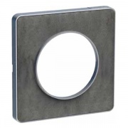 Рамка Odace 1 пост сланец (алюминевая вставка)