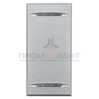 Axolute Клавиши без символа – 1 модуль, цвет алюминий