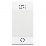 LL Клавиша звуковой системы 1 модуль, цвет белый