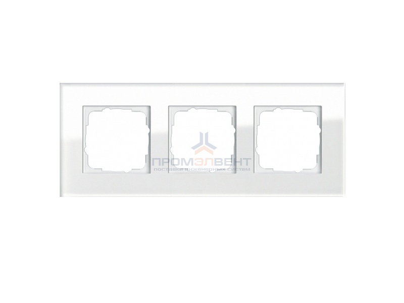 Рамка 3-ая Gira Esprit Белое стекло