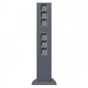 Энергетическая стойка Gira Антрацит 769 мм с 6-тью свободными гнездами под TX_44