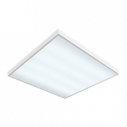 Светодиодный светильник "ВАРТОН" офисный встраиваемый/накладной 595*595*50мм 36 ВТ 2700К