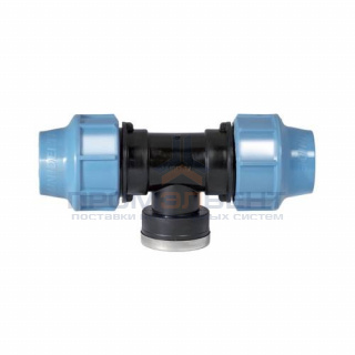 Тройник с переходом на внутреннюю резьбу UNIDELTA 1007 - 25 x 3/4" (винтовой, для труб ПНД)