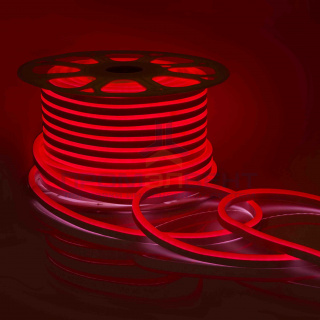 10-208 Светодиодный НЕОН (МИНИ),220В, 6Вт/м,SMD2835,108д/м,IP65,108Лм/м,кат.50м,8*16.5, красный