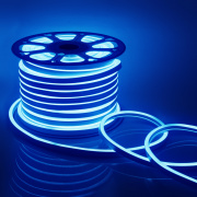 10-73 Светодиодный НЕОН, 220В, 8Вт/м, SMD2835, 108д/м, IP65, 200Лм/м, 50 м, 10.5*18.5мм, без аксессуаров, синий