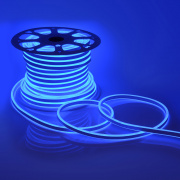 10-78 Светодиодный НЕОН (2 стор.),220В, 6Вт/м,SMD2835,108д/м,IP65,150Лм/м,кат.50м,8.5*18.5, без аксессуаров, синий