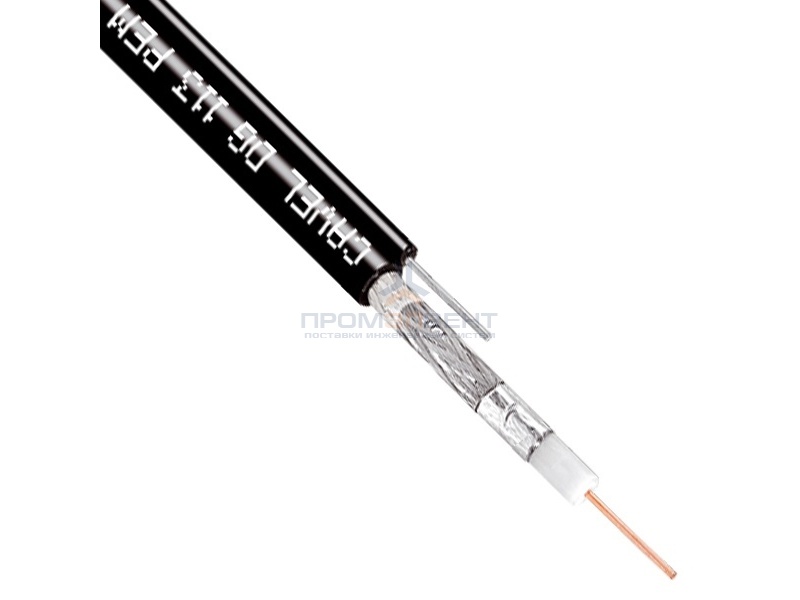Кабель коаксиальный Cavel DG 113 PEM уличный с тросом CU 75 Ом [бухты 100м, 500м]