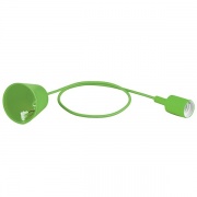 Подвес LH127 патрон со шнуром для ламп 230V E27 60x45mm со шнуром 1м зеленый