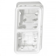 Коробка монтажная Legrand Plexo серии Artic 2 поста, вертикальная, белый