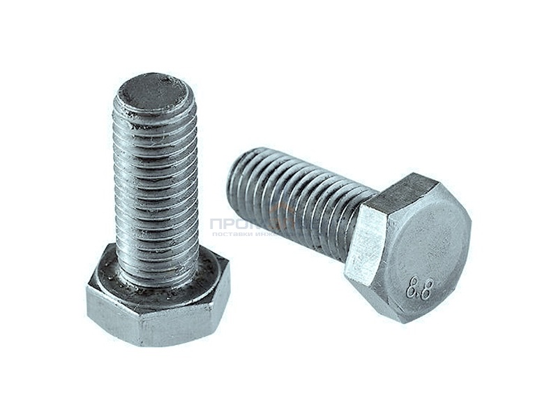 Болт М10х50 с шестигранной головкой оцинкованный DIN933
