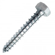 Шуруп-глухарь 8х100 по дереву с шестигранной головкой оцинкованный DIN571