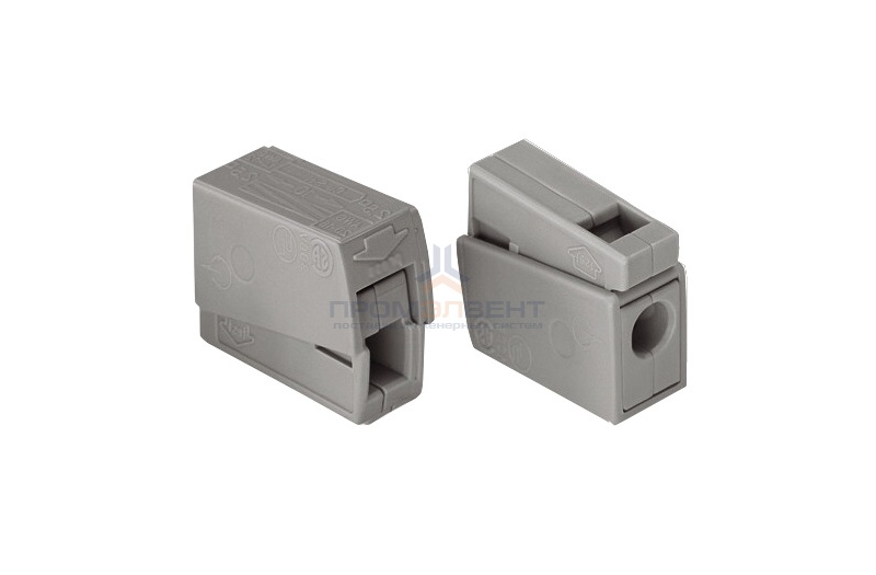 Клеммник WAGO 1+1 (одножил. 1-2,5 мм2 и многожил. 0,5-2,5 мм2) 24-16A Cu [уп. 100шт]