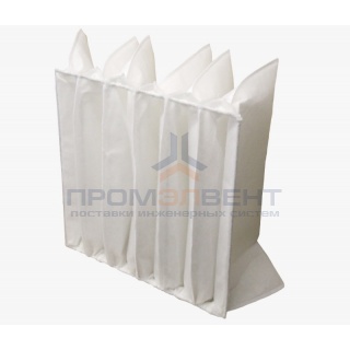 Фильтр воздушный карманный ФВК на прутке (ФяК) класс очистки G3-F5 материал полиэстр (ФВК-6)