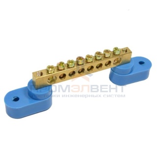 Шина N "ноль" на двух угловых изол ШНИ-8х12-8-У2-С ИЭК