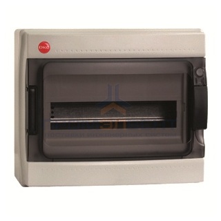 Щиток настенный DKC на 12 модулей IP65 серый с прозрачной дверцей