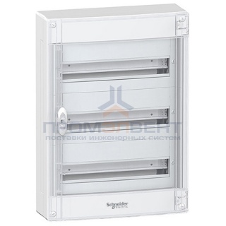 Щит навесной Schneider Electric Pragma (3х18) 54 модуля с прозрачной дверью с клемниками N+PE